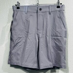 32 Degrees Gray Flat Front Shorts Lightweight Casual Wear